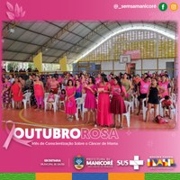 Adrienne Cidade destaca evento alusivo ao Outubro Rosa no Distrito de Cachoeirinha