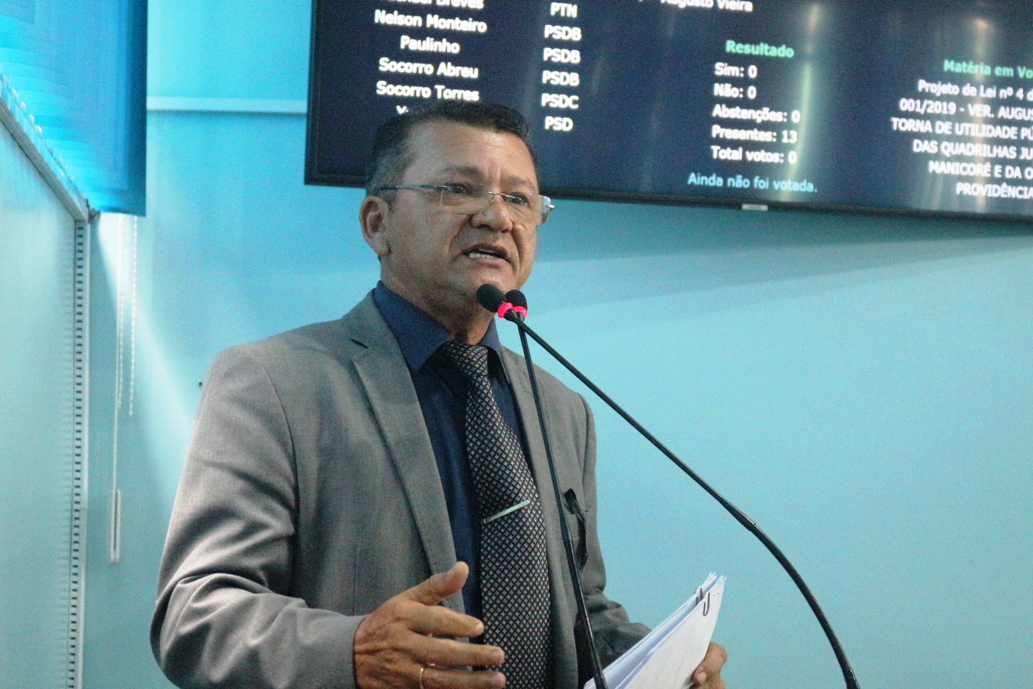 Augusto Vieira apresenta Projeto de Lei que torna de Utilidade Pública a Liga das Quadrilhas Juninas de Manicoré