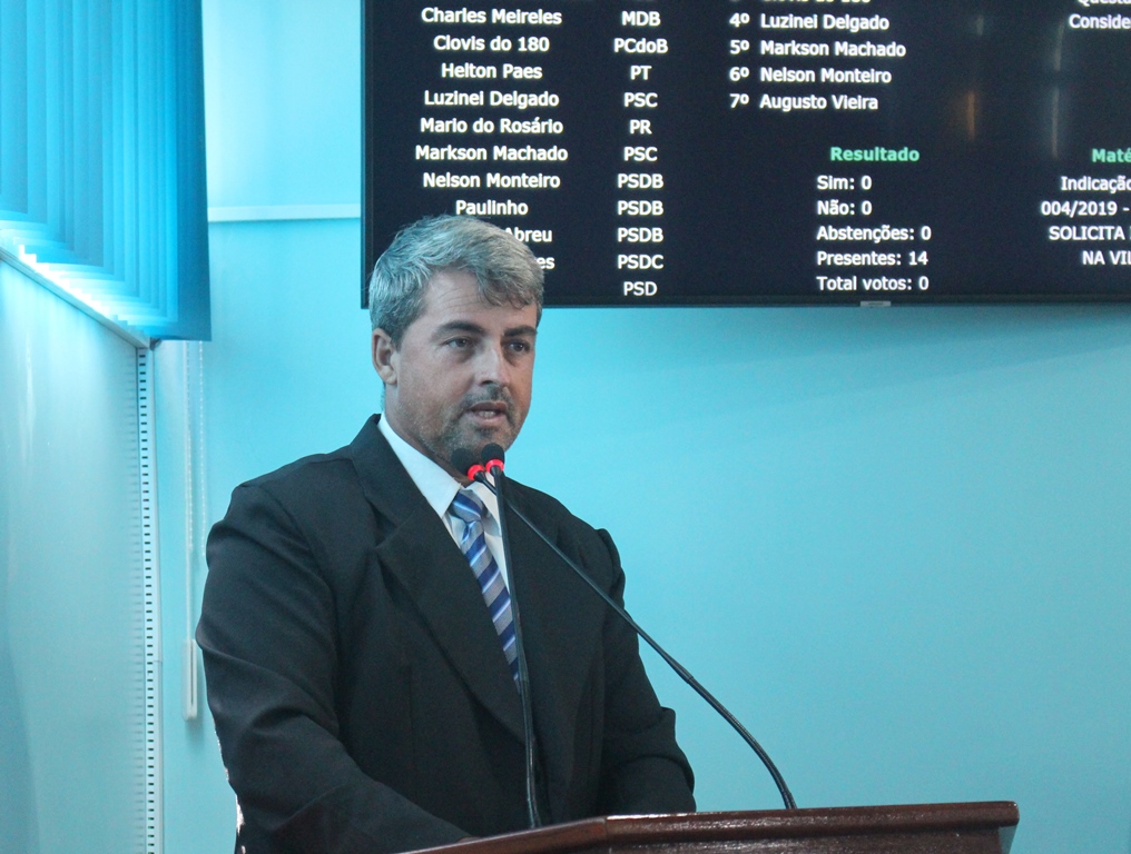 Clovis Garcia pede instalação de iluminação pública e limpeza das ruas na Vila de Maravilha