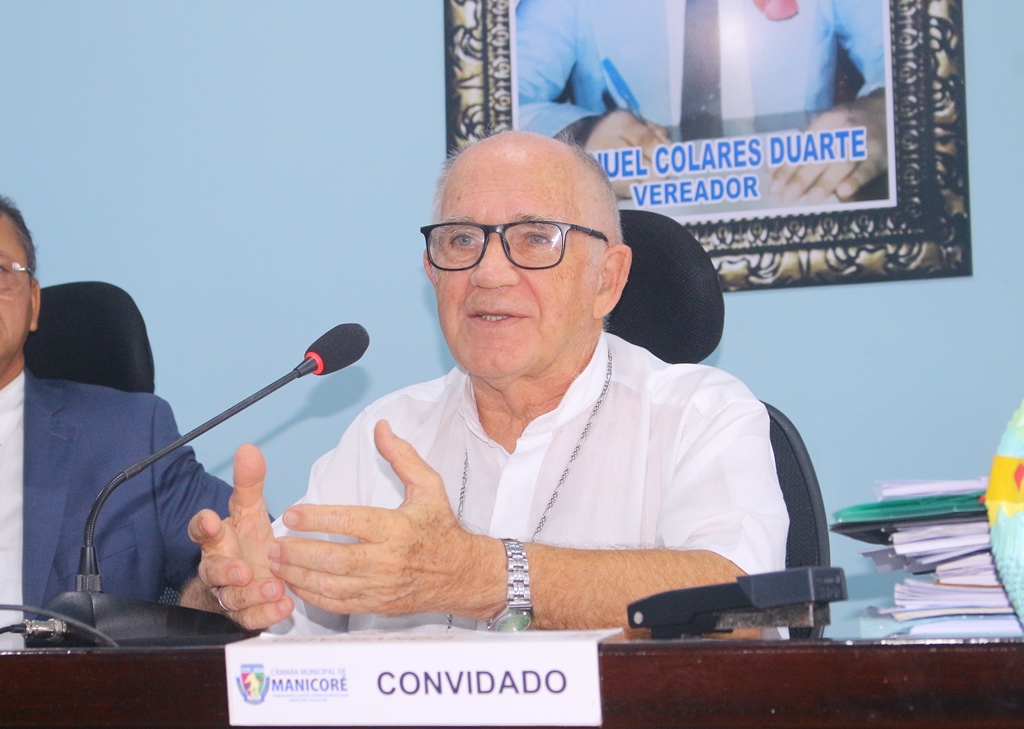 Em visita a Câmara de Manicoré, bispo diocesano fala da importância do Sínodo da Amazônia 