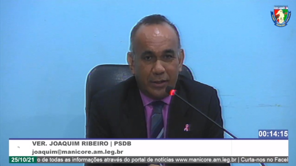 Joaquim Ribeiro denuncia constantes falta de Energia e Água em Manicoré