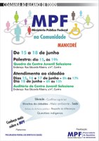 Manicoré recebe projeto MPF na Comunidade de 15 a 18 de Junho