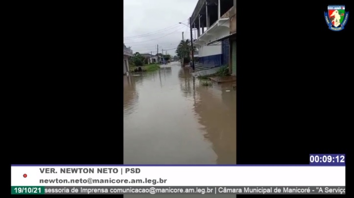 Newton Neto pede melhorias para evitar alagamento na rua Antonio José Ferreira