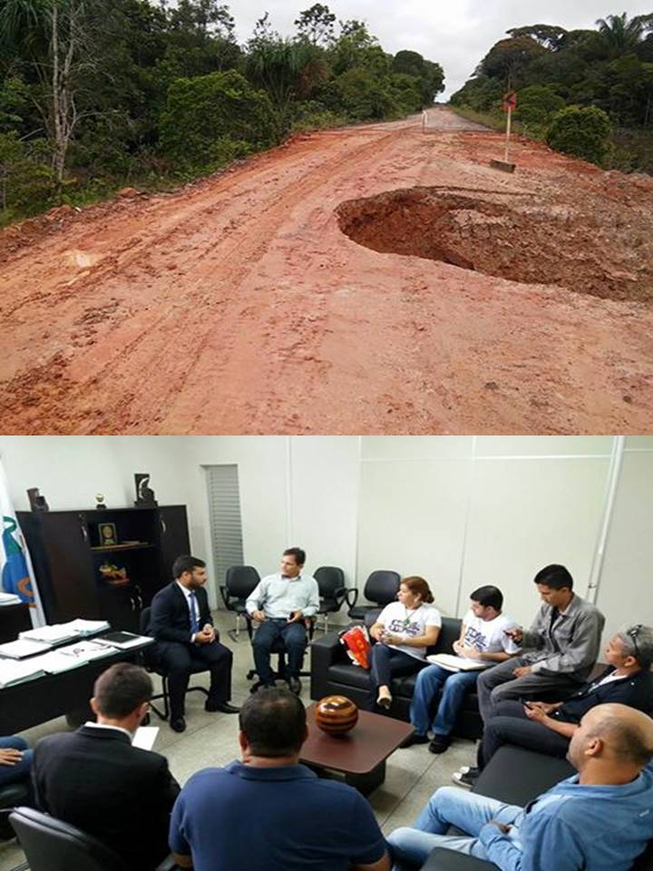 PRESIDENTE DA CÂMARA E VEREADOR MICHEL PARTICIPAM DA REUNIÃO NO IBAMA SOBRE AS DIFICULDADES DA BR 319.